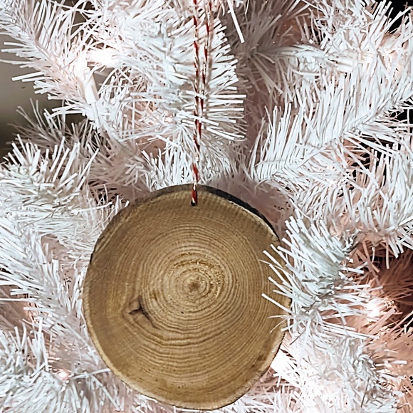 Hand Crafted Decoupage Wooden Christmas Ornament/Winter Snowman with Cardinal - Picture 2 of 2